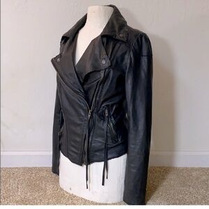 Muubaa Black Leather Jacket